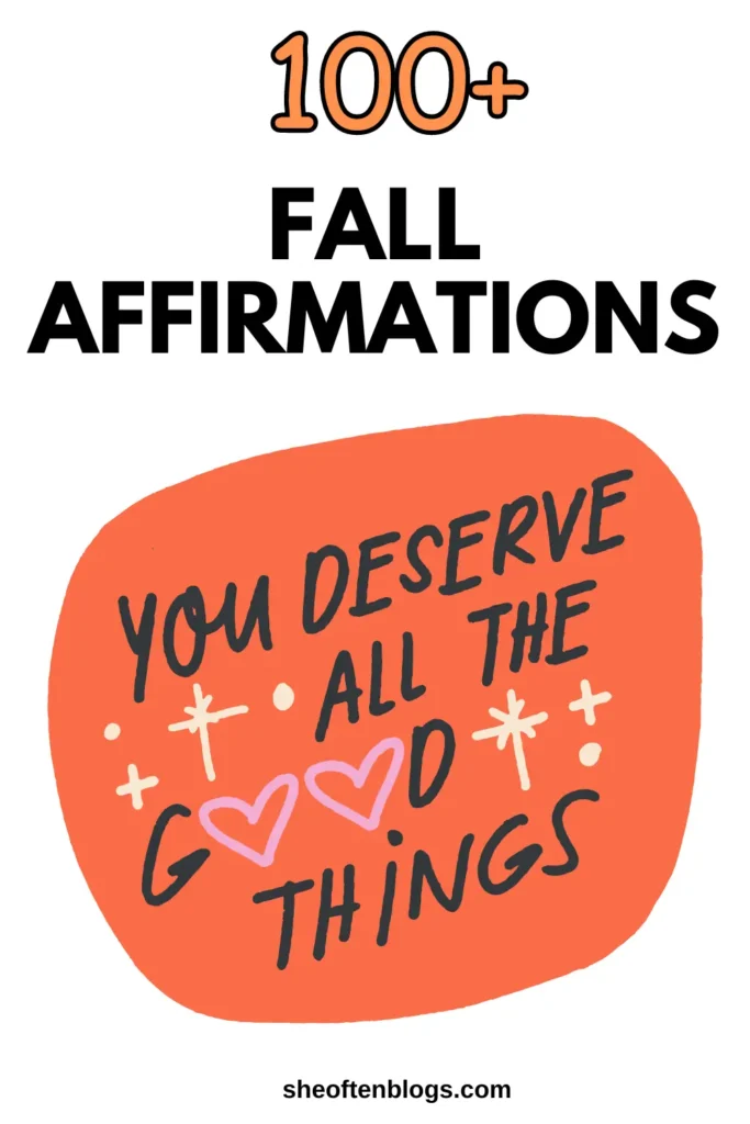  fall morning affirmations