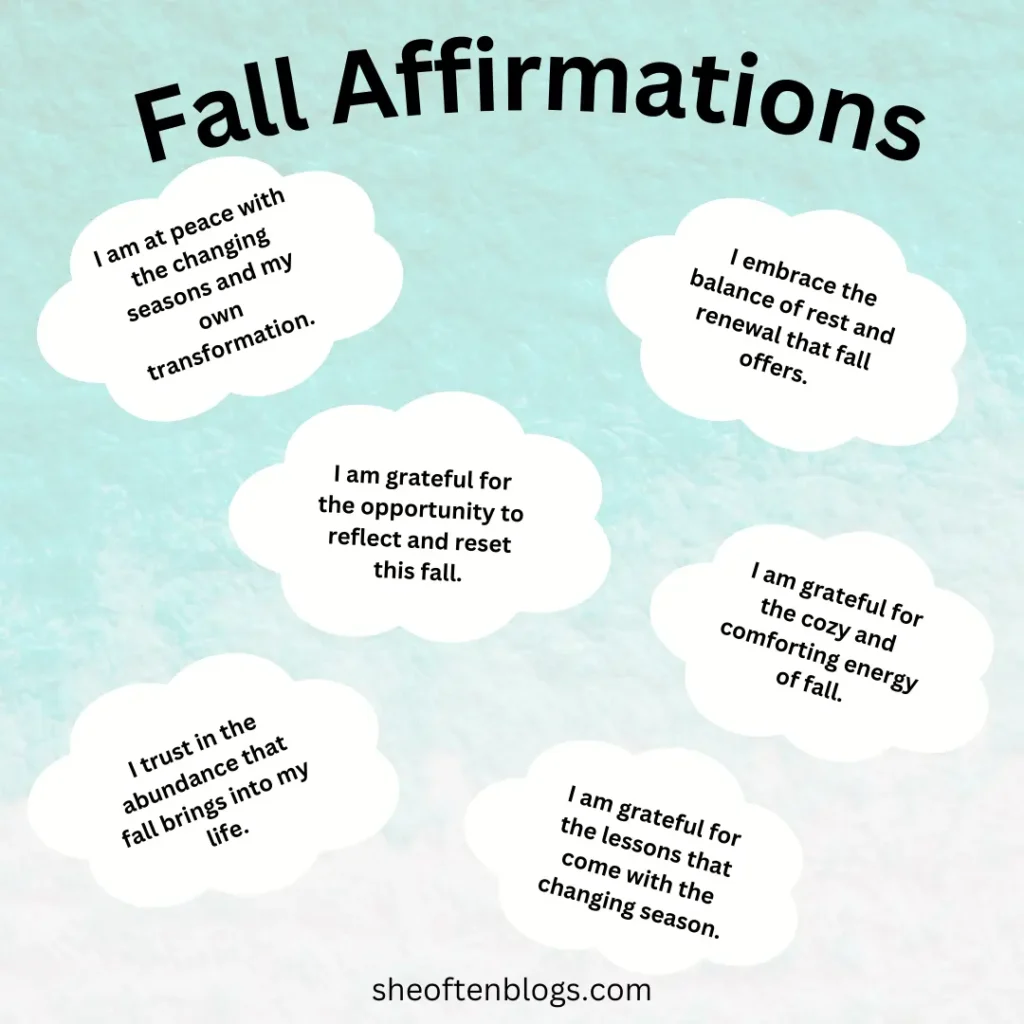 best fall affirmations