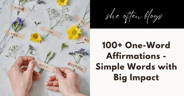 one-word affirmations