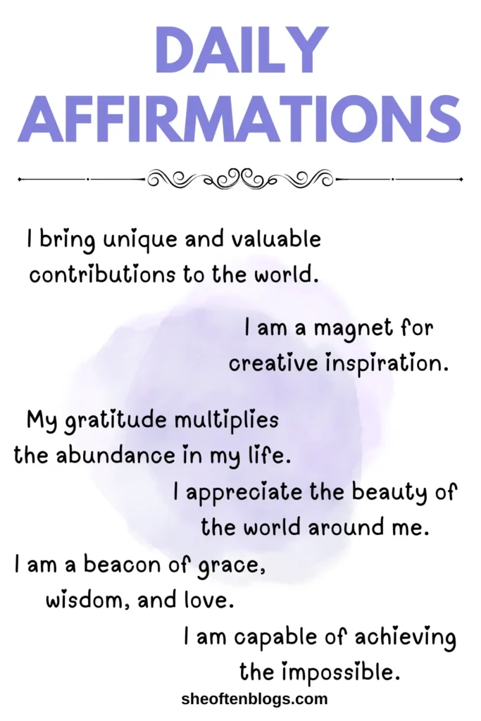 365 everyday affirmations