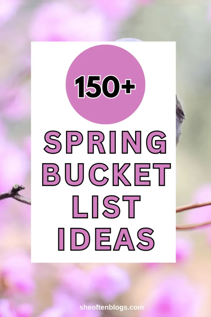 spring bucket list ideas