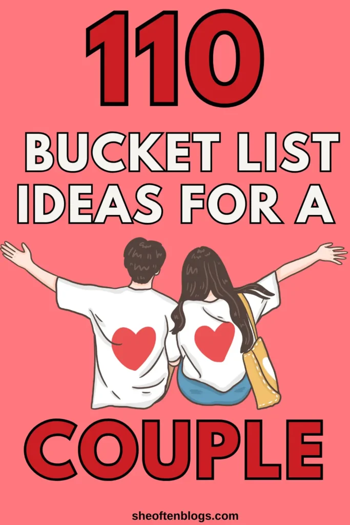 bucket list ideas for couples