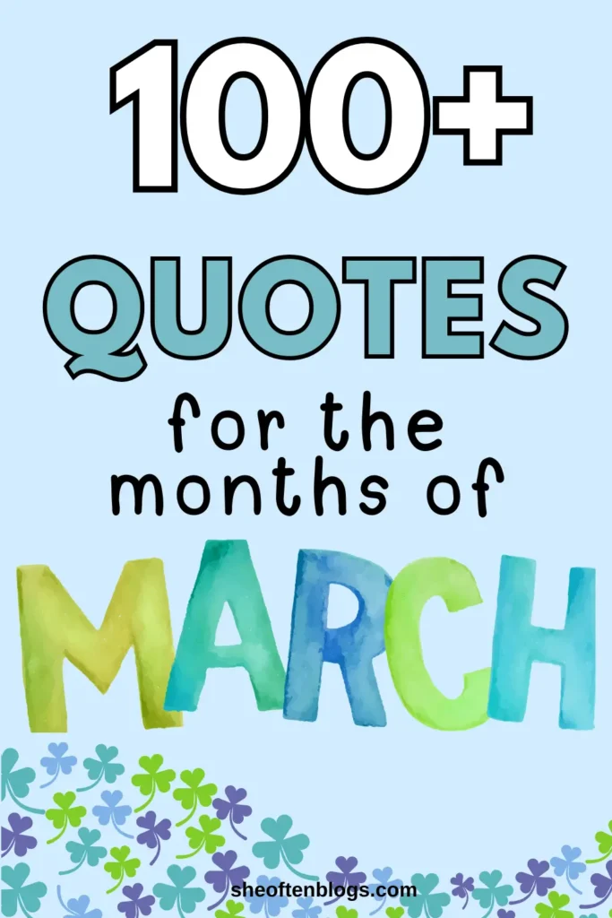 march quotes