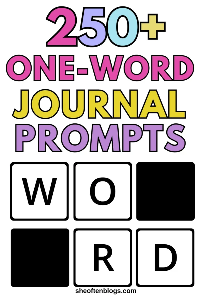 one-word journal prompts