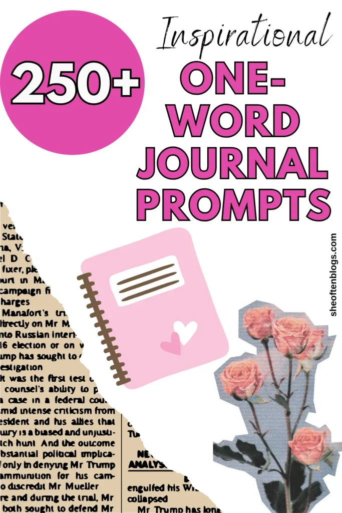 one-word journal prompts