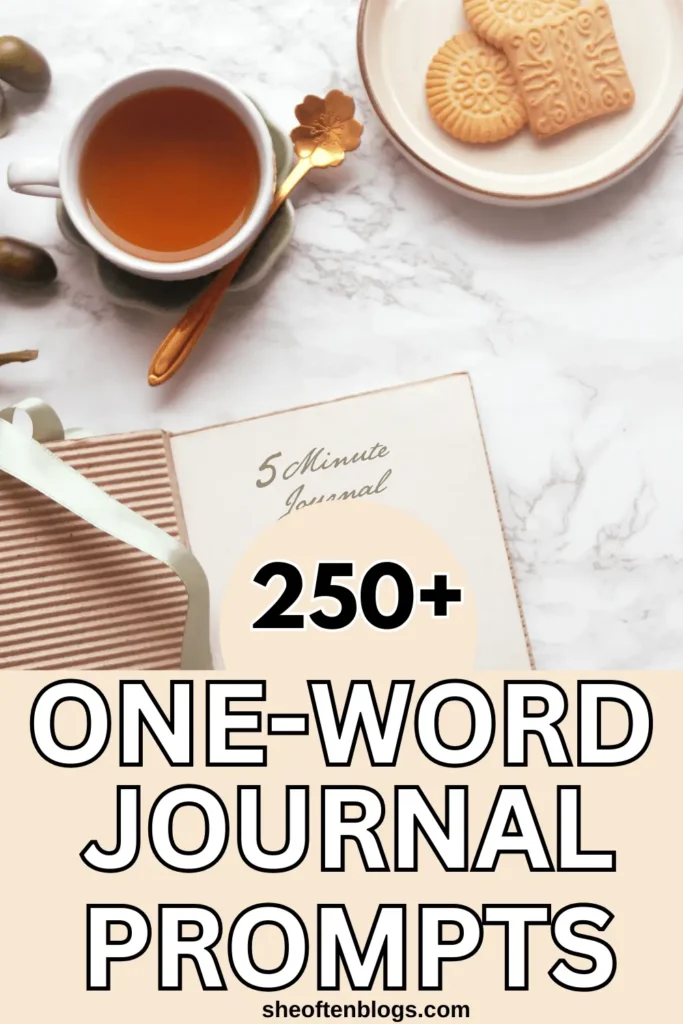 one-word journal prompts