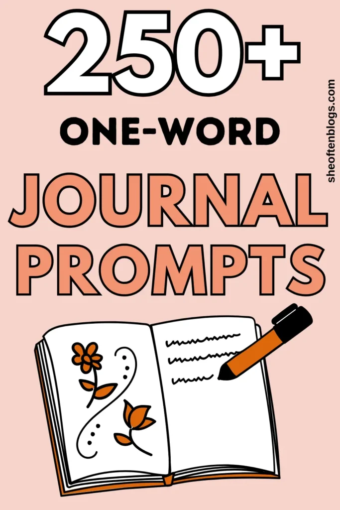 one-word journal prompts