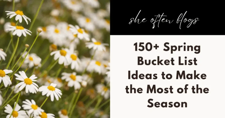 spring bucket list ideas