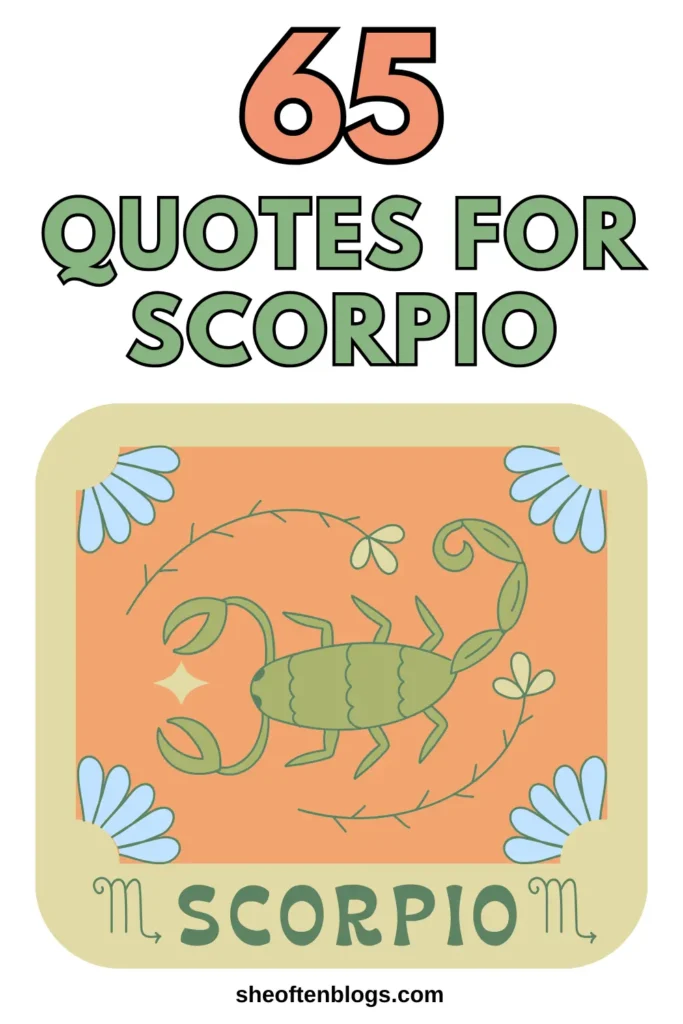 Scorpio quotes