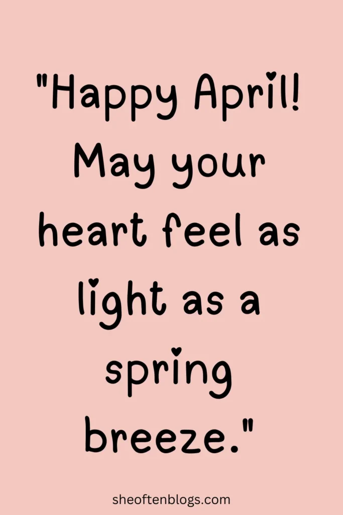 april quotes