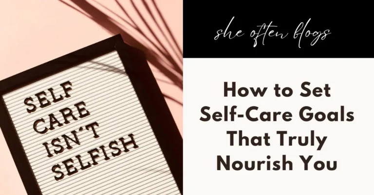 self-care goals
