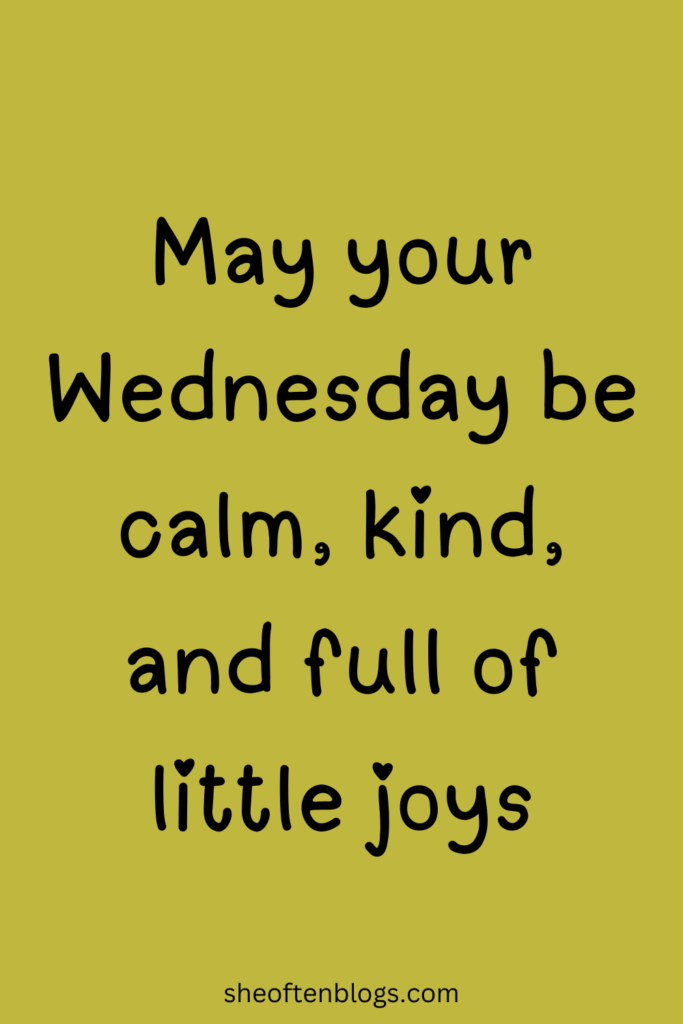Wednesday blessings