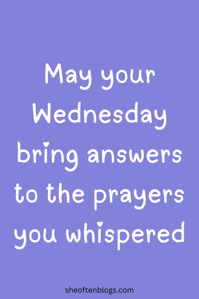 Wednesday blessings