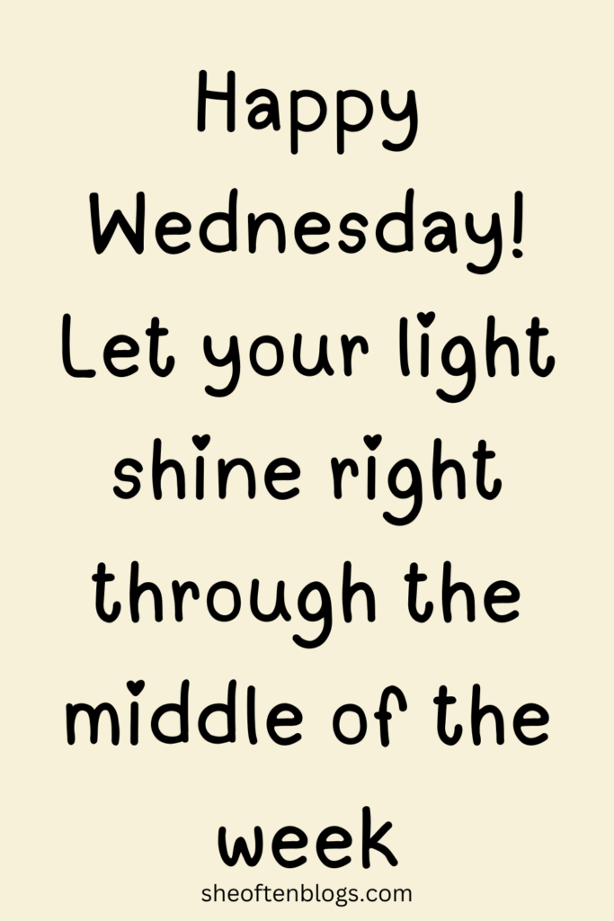 Wednesday blessings