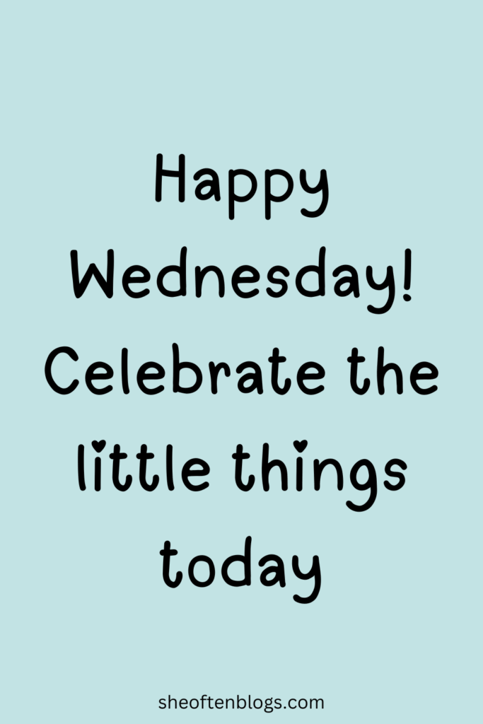 Wednesday blessings