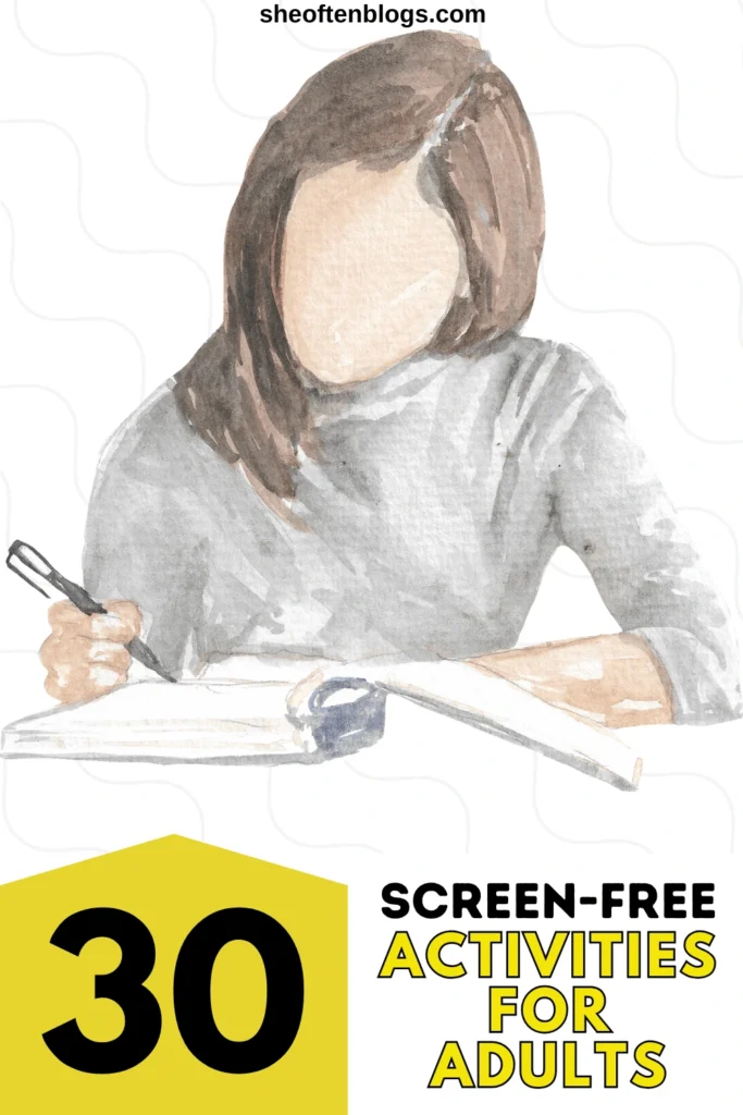 screen-free activities for adults