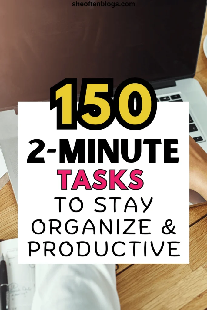 2-minute task ideas