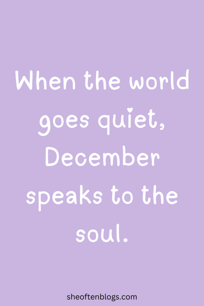 December quotes