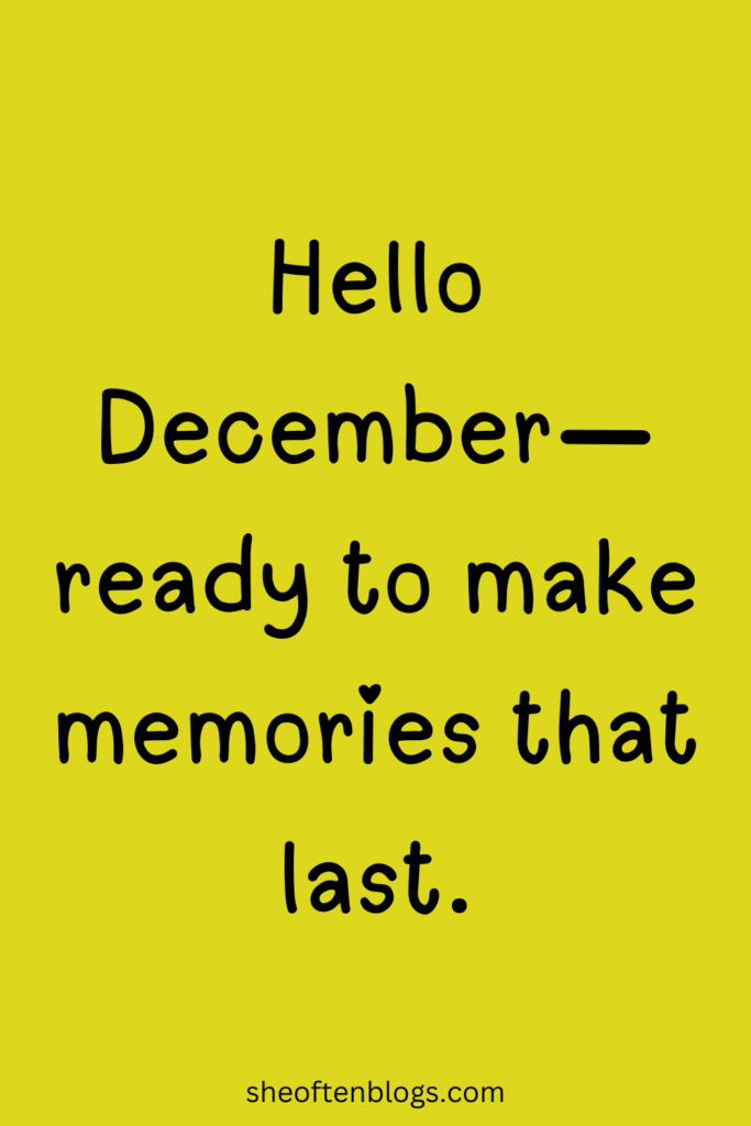 December quotes