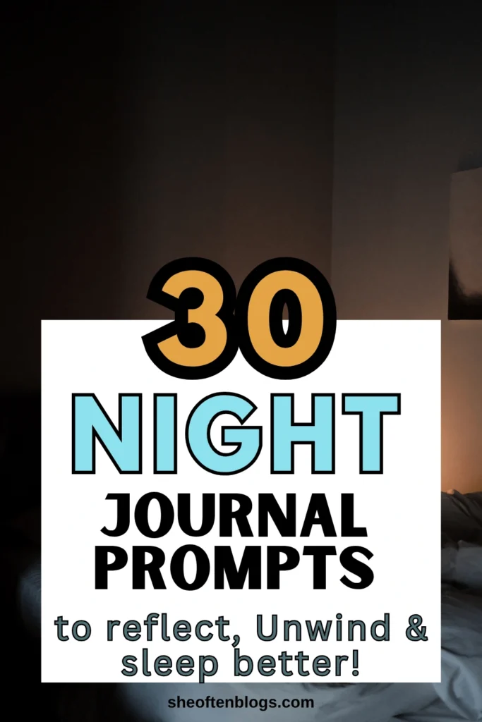 night journal prompts