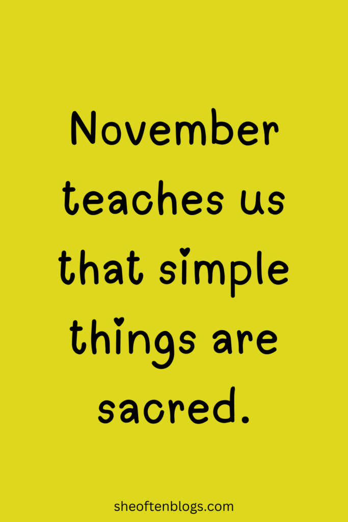 november quotes