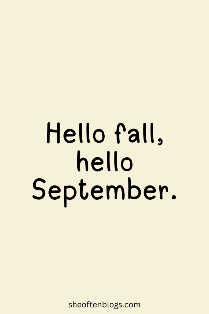 september quotes