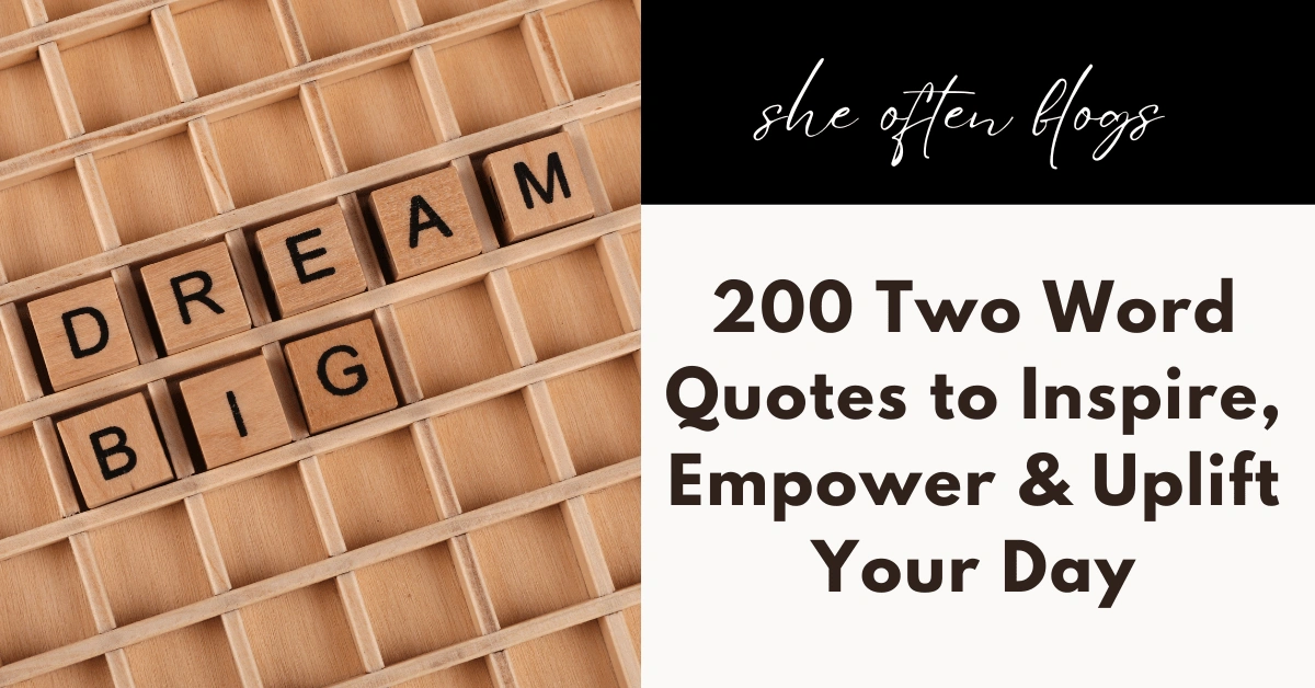 Two word quotes
