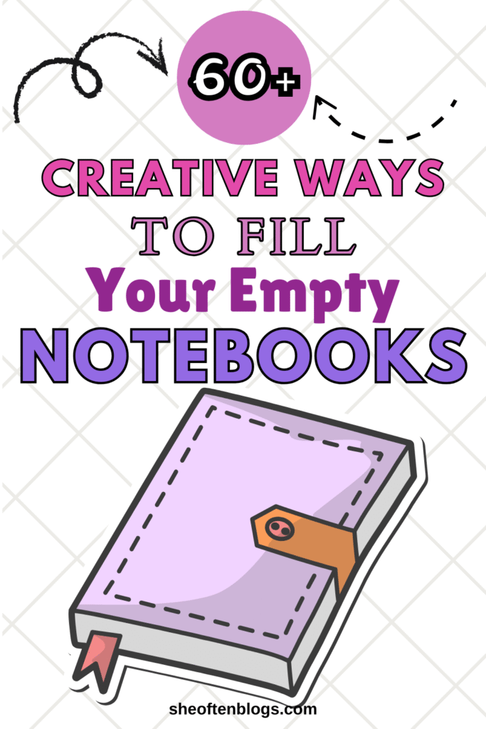 empty notebook ideas