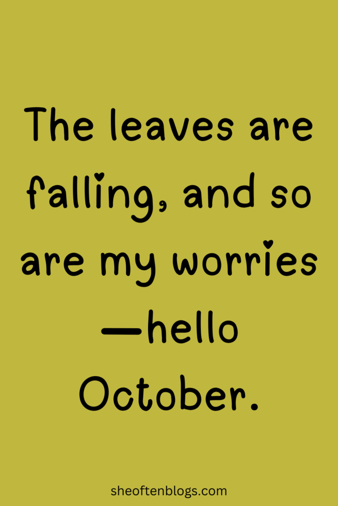 october quotes