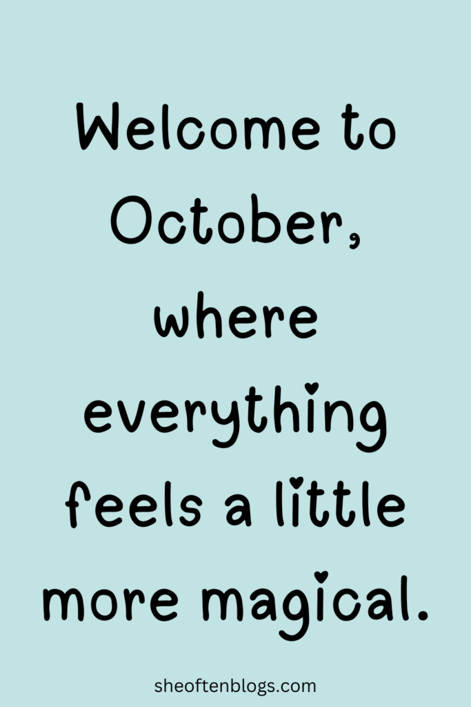 october quotes