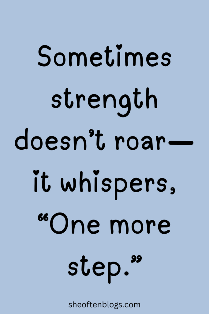 words of encouragement