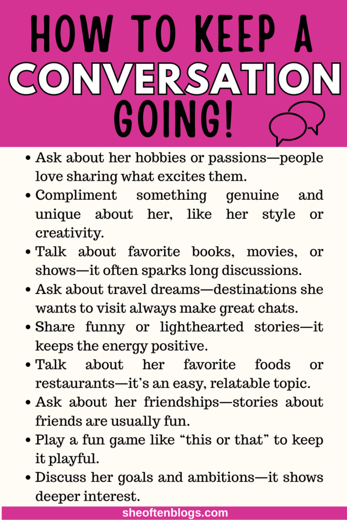 how to keep a conversation going