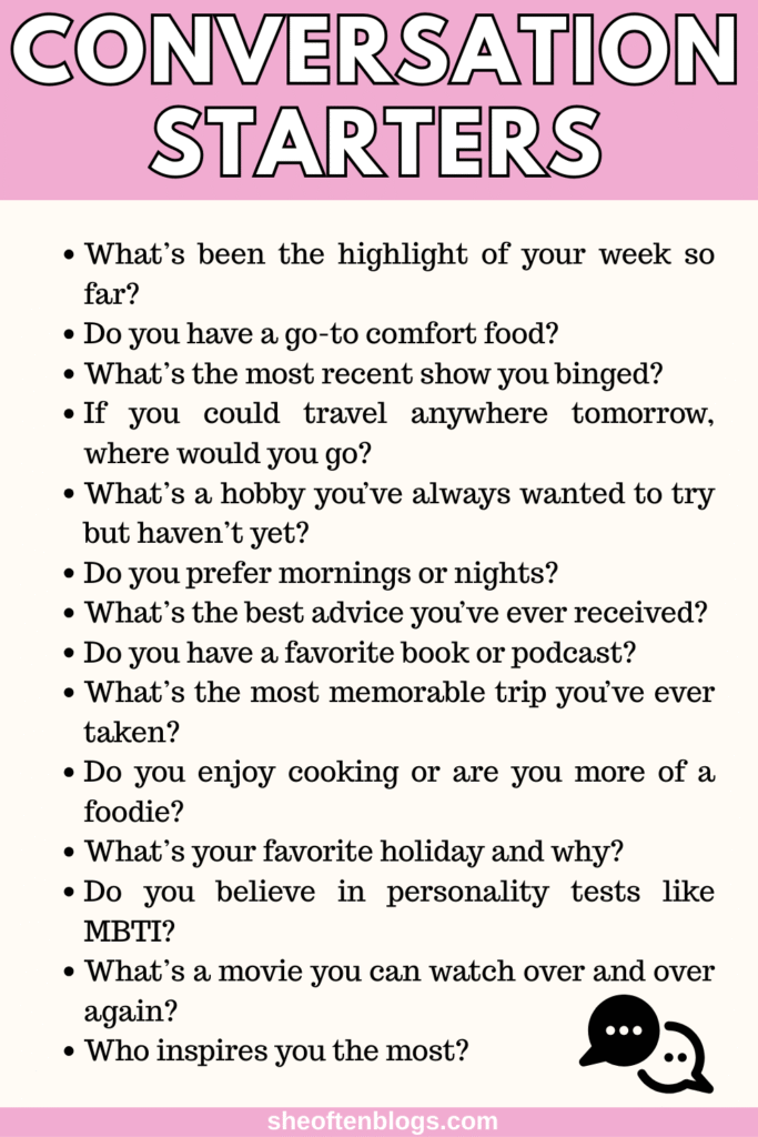 conversation starters