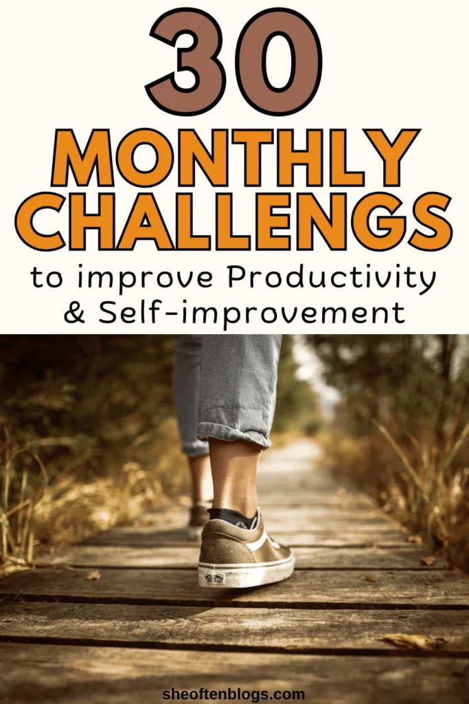 monthly challenge ideas
