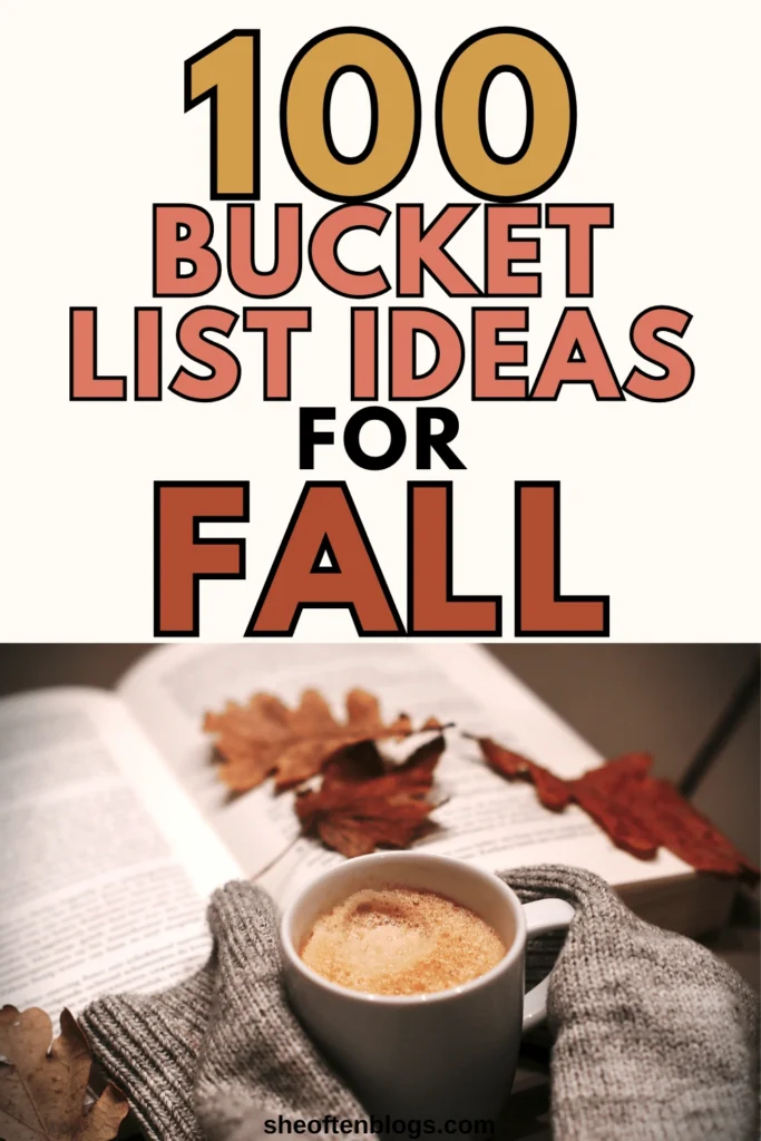 fall bucket list ideas