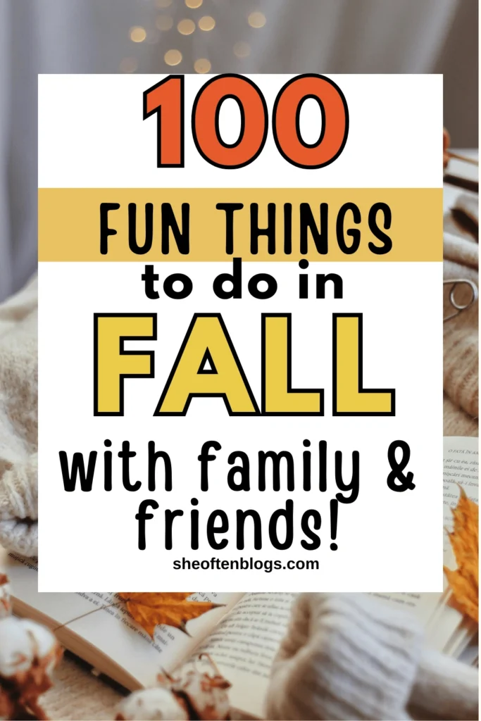 fall bucket list ideas