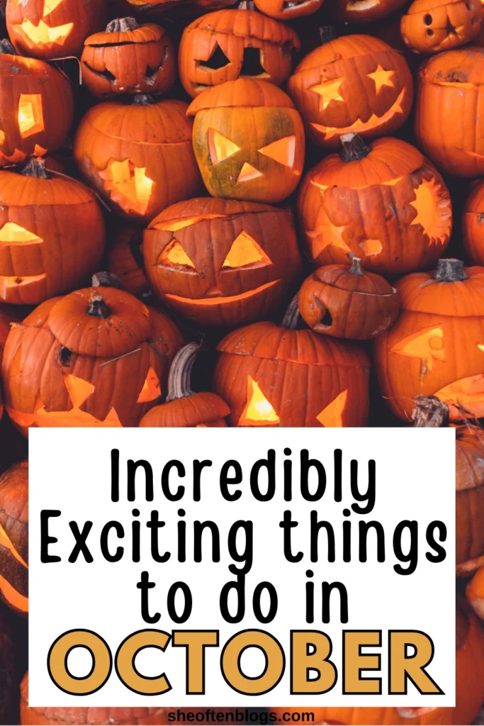 things to do in october