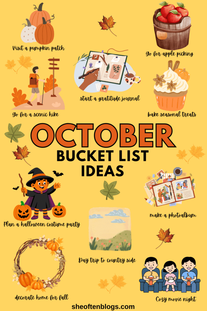 fun things to do in october