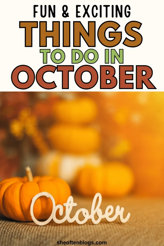 october bucket list ideas