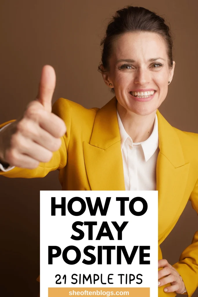 how to stay positive