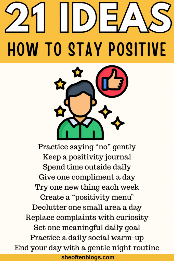 how to stay positive