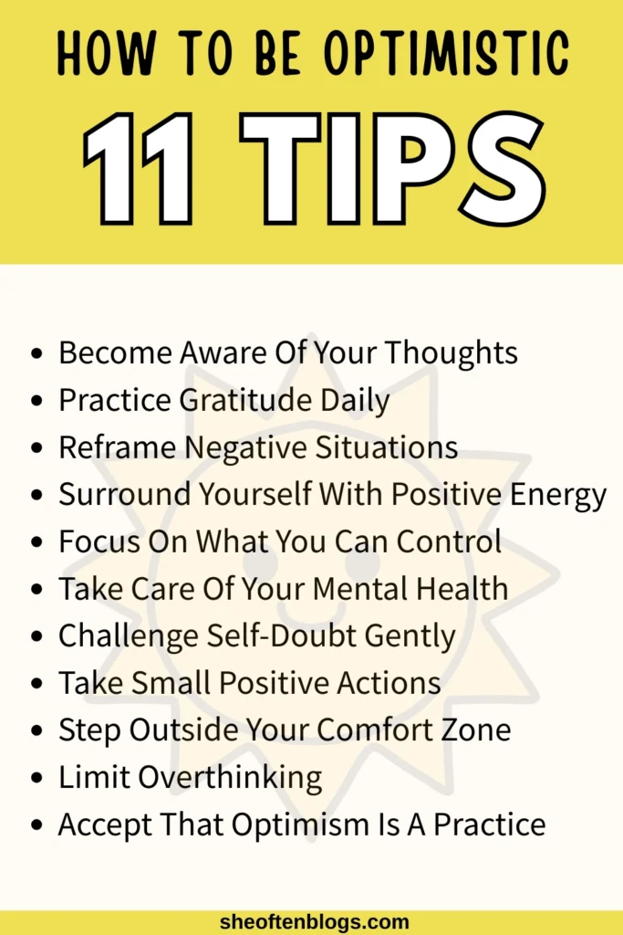 how to be optimistic