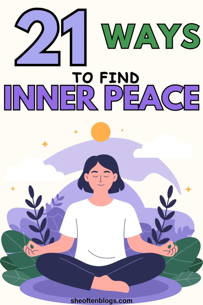 how to find inner peace