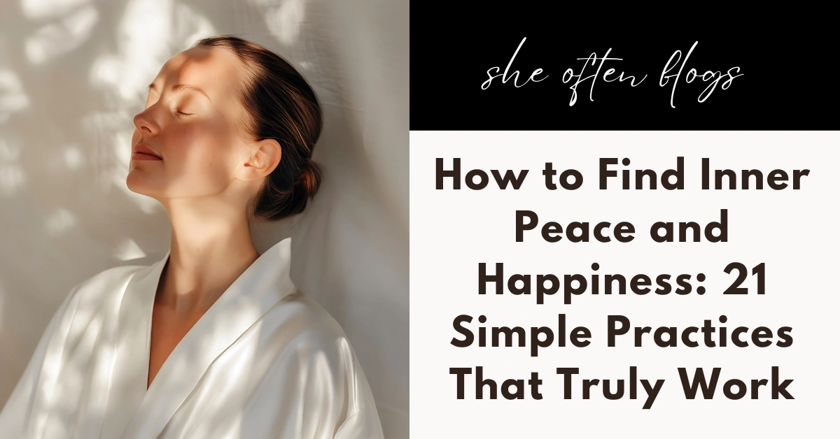 How to find inner peace