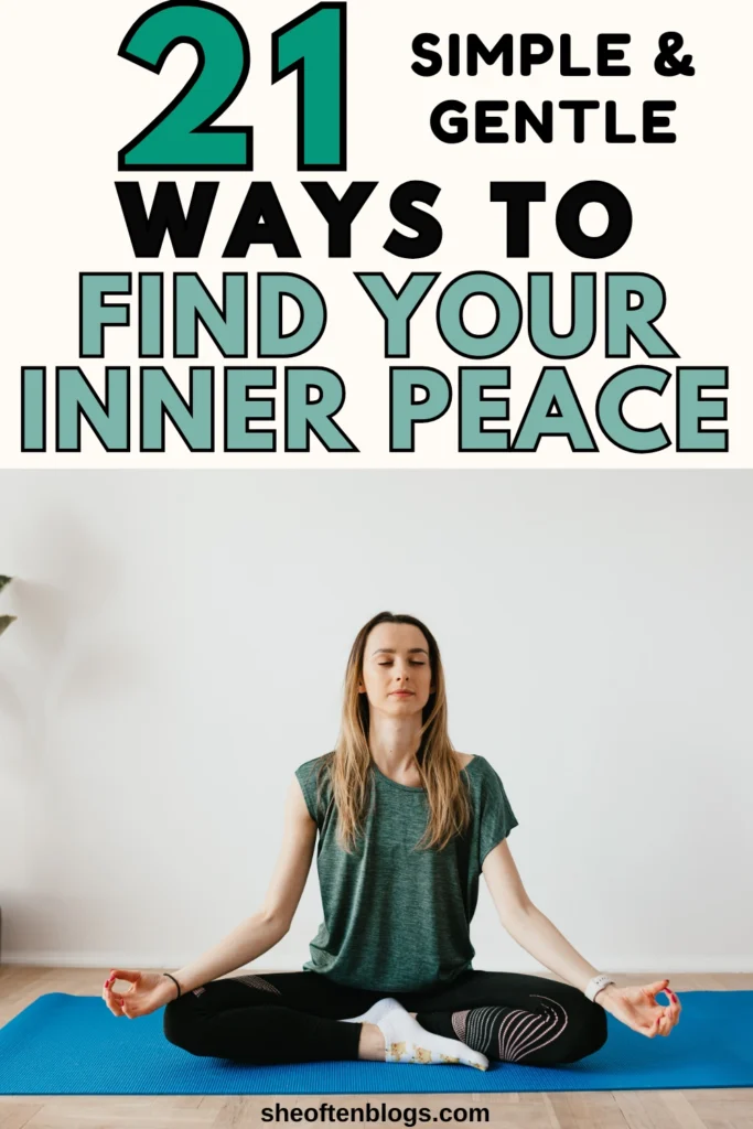 how to find your inner peace