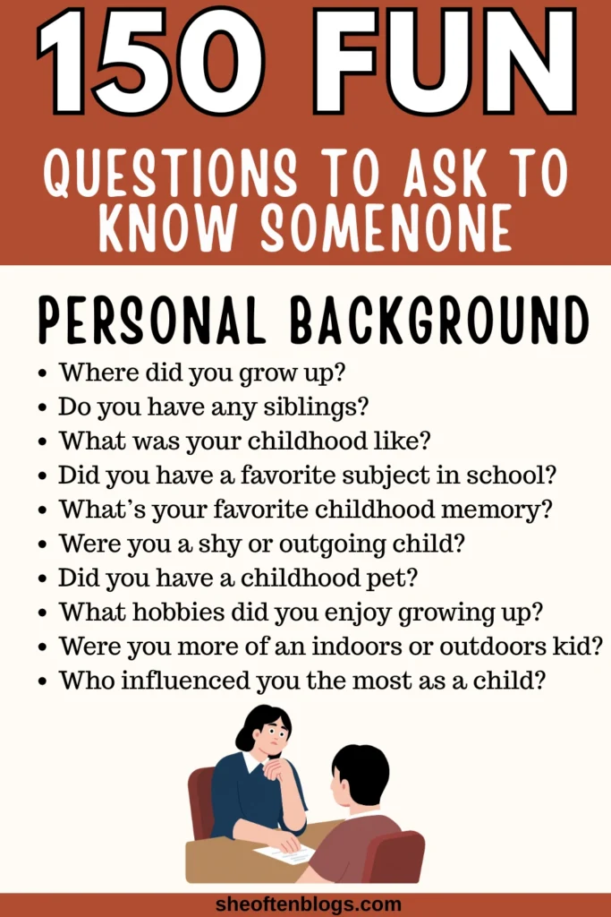 questions to ask to know someone
