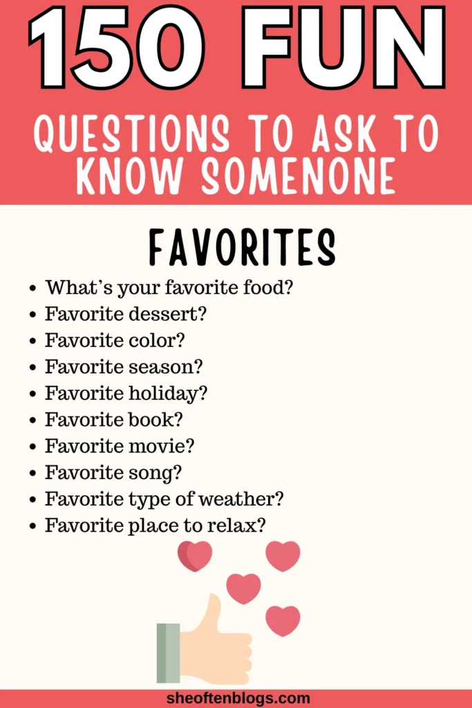 questions to ask to know someone