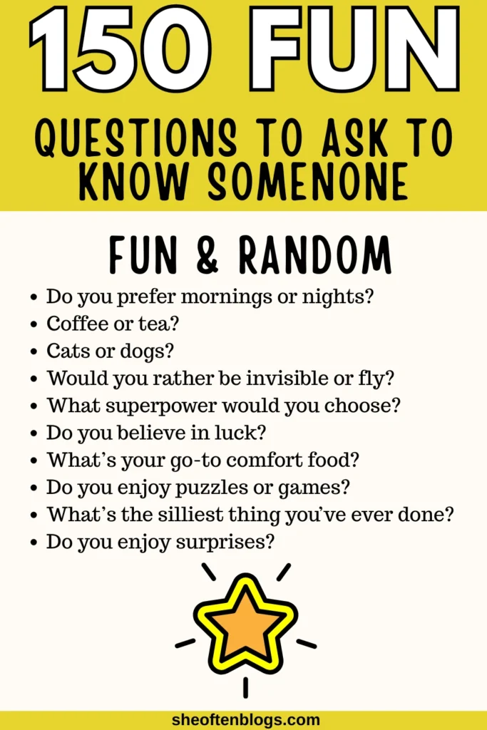 questions to ask to know someone