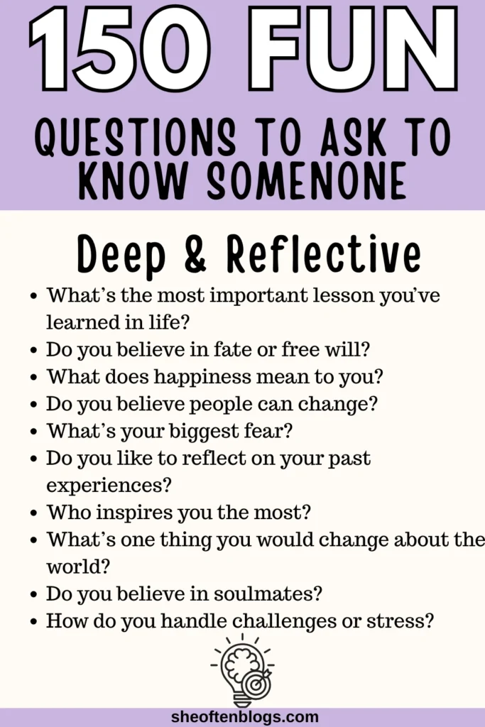 questions to ask someone