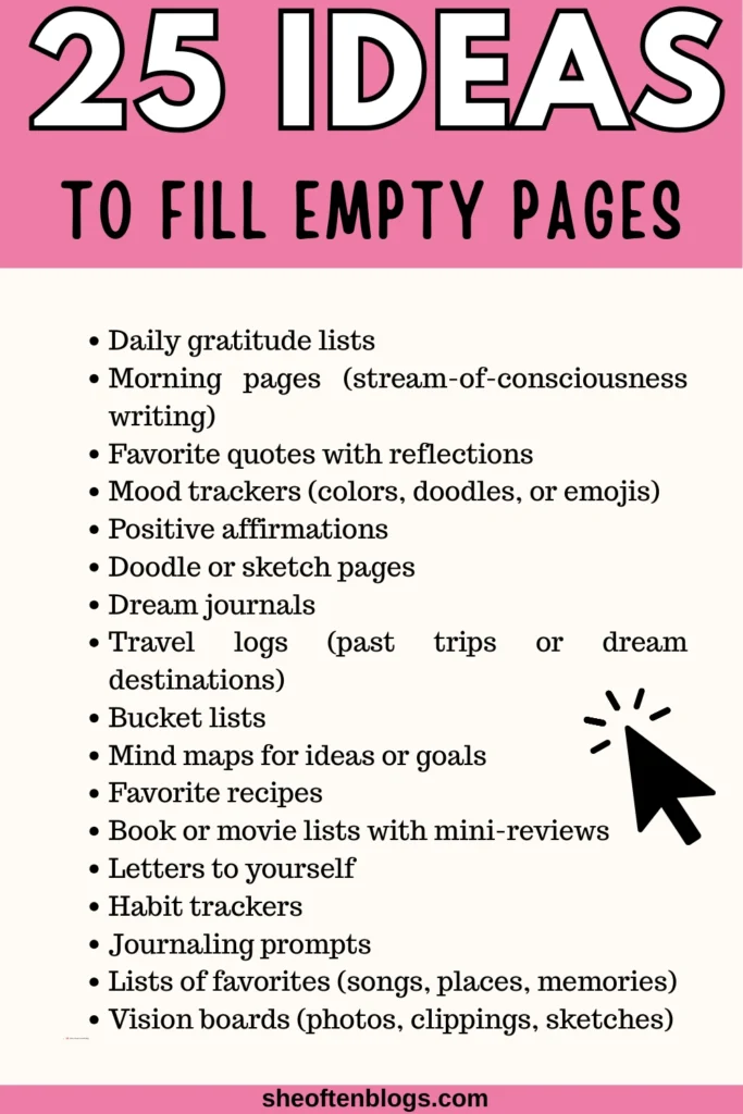 how to fill empty pages